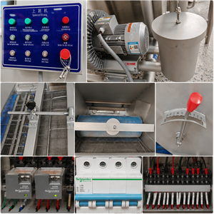 Système industriel de panure pour aliments, ligne de traitement de nuggets de poulet, de filets de poisson et de viande pour usine de grande capacité, machine à paner - Product Image 6