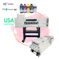 Cowint All One 24 pouces I3200 pour imprimante DTF grand Format 60cm imprimante à jet d'encre pour t-shirts et étiquettes machine à secouer la poudre