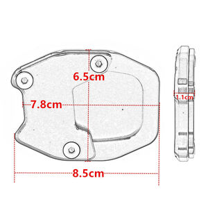 Placa de extensión de pie plano para motocicleta <span class=keywords><strong>Honda</strong></span> <span class=keywords><strong>NC</strong></span> 750X NC750X <span class=keywords><strong>2021</strong></span> 2022 - Product Image 6