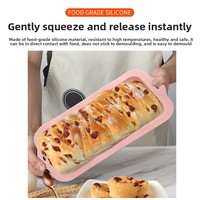 Moule à pâtisserie en silicone de qualité alimentaire, moule à pain rectangulaire, moule à gâteau personnalisé, fabricant OEM