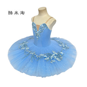 <span class=keywords><strong>Jupe</strong></span> tutu de ballet vintage Empire Bleu Bleu-Pierre, style Blanche-Neige, pour enfants et adultes, costume de spectacle, robe en <span class=keywords><strong>tulle</strong></span> bouffante - Product Image 3