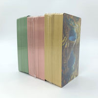 Cartes de tarot personnalisées avec estampage à chaud doré, bords dorés, jeu d'oracle anime, boîte magnétique, bords colorés, fabricant de jeux de société