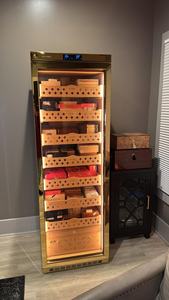 Raching-Prêt à expédier MON3800A Cave à cigares électrique Capacité 1800CT Armoire à cigares en bois de cèdre espagnol - Product Image 5