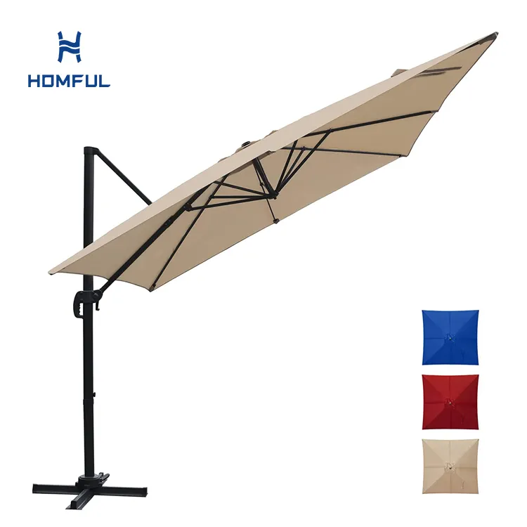 Homful Sang Trọng Lớn Dize Ngoài Trời Ô Patio Parasol Cantilever Ô Sân Vườn Patio Ô Cho Vườn