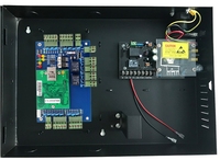 Wiegand Panneau de système de contrôle d'accès à deux portes avec carte WG TCP/IP avec boîtier d'alimentation 12V 5A Charge de localisation de batterie