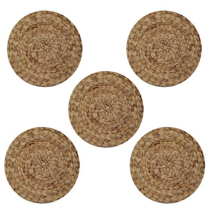 Napperons bruns lot <span class=keywords><strong>de</strong></span> 6 napperons rotin tissé jonc <span class=keywords><strong>de</strong></span> mer gland résistant à la chaleur 4 2 <span class=keywords><strong>feuille</strong></span> <span class=keywords><strong>de</strong></span> <span class=keywords><strong>bananier</strong></span> personnalisé pour nappe <span class=keywords><strong>de</strong></span> <span class=keywords><strong>Table</strong></span> à manger 8 - Product Image 1