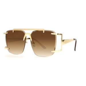 Gafas de sol cuadradas sin montura extragrandes para <span class=keywords><strong>hombre</strong></span>, nueva moda 2026, <span class=keywords><strong>lentes</strong></span> antirreflectantes con degradado para mujer, gafas de conducción de doble viga - Product Image 5