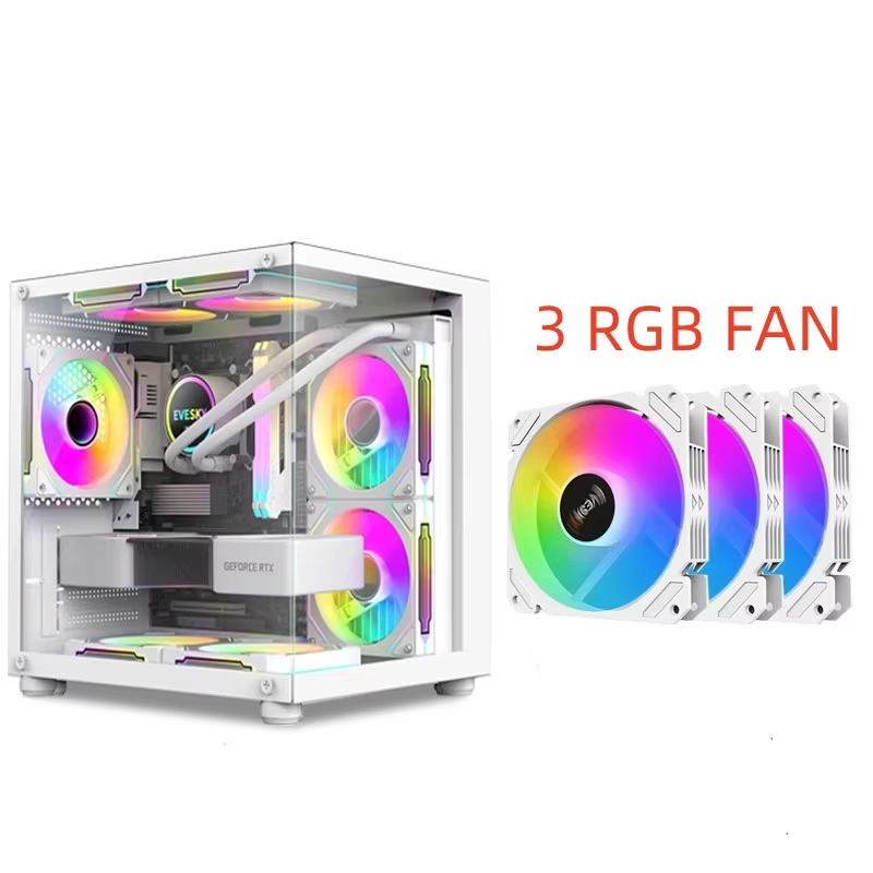 Blanco + 3RGB VENTILADOR