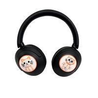 Casque intelligent sans fil, écouteurs sportifs et casque supra-auriculaire, casque capsule mignon de couleur macaron pour enfants