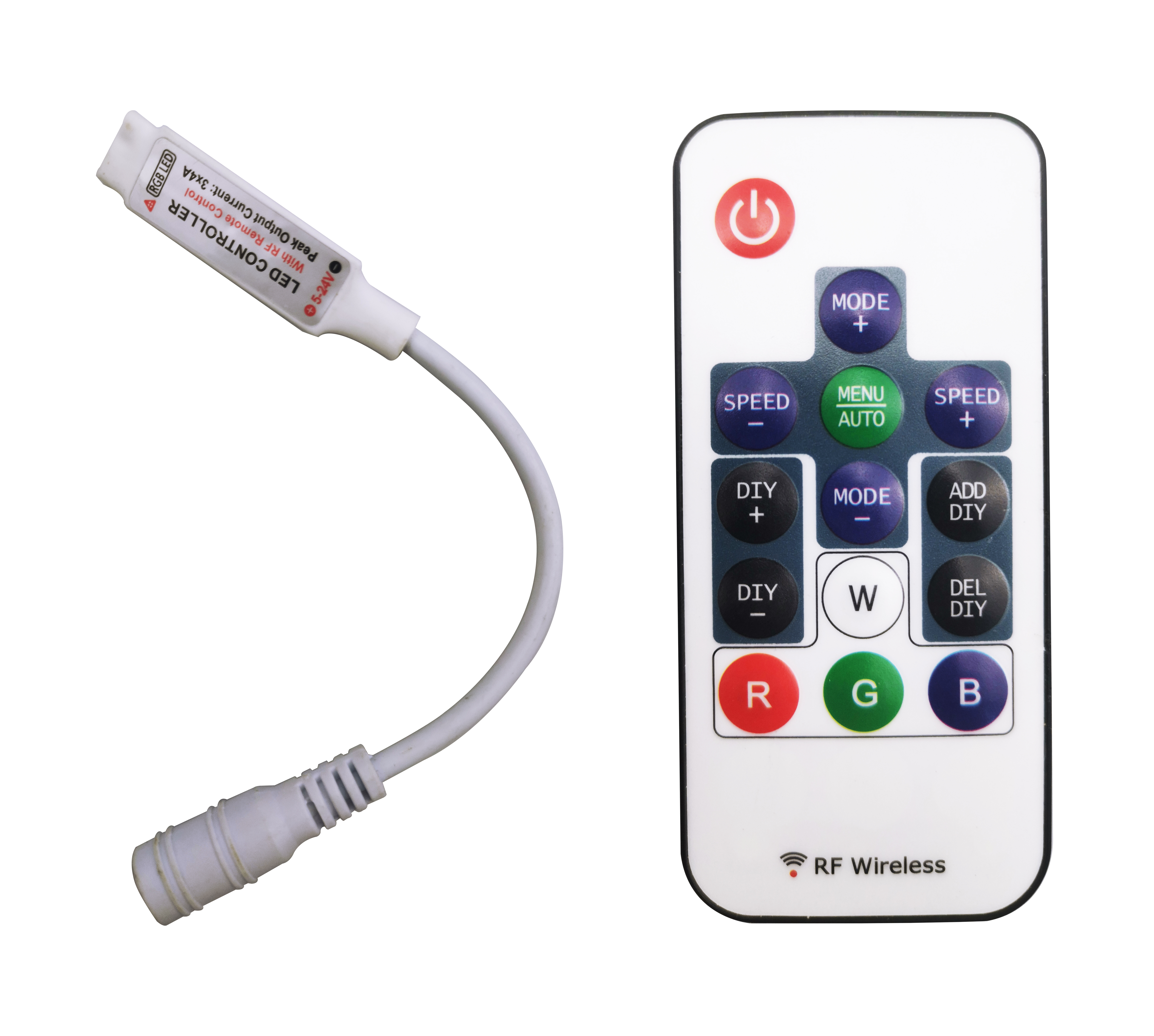 Пульт дистанционного управления Мини RGB пульт дистанционного управления RF контроллер светодиодной ленты с ВЧ-беспроводной DC5V-24V 14 ключ для Светодиодные полосы света контроль диммер