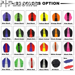 Motocross MX Enduro Off Road Striped Ribbed Gripper Soft Seat Cover Rubber/Vinyl pour Honda Suzuki <span class=keywords><strong>Kawasaki</strong></span> <span class=keywords><strong>SX</strong></span> Drz400 RMZ 250 65 - Product Image 5