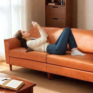 Sans hiện đại sang trọng phòng khách sofa cắt chất lượng cao PU da ghế sofa cho không gian nhỏ - Product Image 3