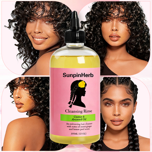 Enjuague Limpiador de Jengibre Dulce con Aceite de Ricino, Champú de Limpieza Profunda para el Cuero Cabelludo, Venta al por Mayor de Fábrica, OEM ODM, Cabello Natural - Product Image 1