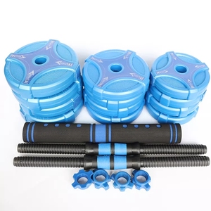 TOPTONS OEM مجموعة دمبلز حديدية من نوع PE + رمل وحصى Dumbbell Det حسب الطلب - Product Image 3