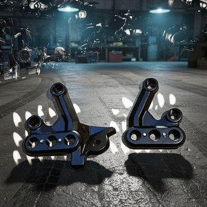 Support de fixation inférieur pour repose-pied gauche, spécifications OEM, en alliage d'aluminium noir, remplacement direct, accessoires de moto de haute qualité 6 - Product Image 2