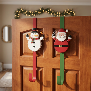 Most Attractive Eco-friendly Customizable Christmas Garlands <b>Wreaths</b> Hanger Hook Wall Mounted Door Hanger Decoration Metal Lower - Product Image 3