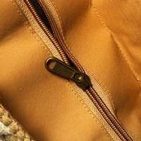 Sac de plage fait à la main de grande capacité sac tissé de vacances d'été simple femmes en prix de gros sac de plage en coton