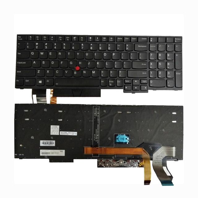 Backlit Laptop Keyboard for Lenovo Thinkpad E580 L580 P52 P72 E590 Series