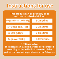 Solution orale d'électrolytes et de glucose de qualité supérieure pour chiens et chats, complément pour le système immunitaire, améliore les soins de santé des animaux de compagnie