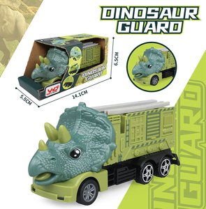 Dinosaure ingénierie transport véhicule friction inertie voiture jouet Tyrannosaurus Rex pelle voiture grue pétrolier voiture jouet - Product Image 3