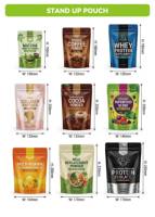 Sachet Doypack Personnalisé en Aluminium Refermable avec Logo pour Emballage de Poudre, Noix, Snacks et Fruits Secs