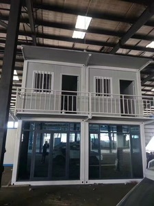 Casa Container 20ft di Lusso Estetica Raffinata con Vetro Personalizzabile Uffici a Tre Piani Pannello Sandwich Prefabbricato Modulare - Product Image 2