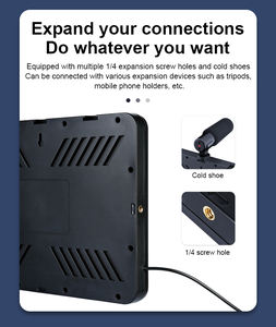 Support de téléphone avec lumière LED dimmable de 10 pouces, trépied pour selfie, lumière d'appoint, matériau ABS, pour <span class=keywords><strong>TikTok</strong></span>, YouTube, tournage vidéo, caméra - Product Image 4