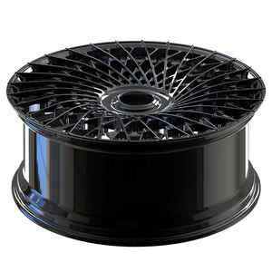 Nuevas llantas de aluminio forjado escalonadas de alto rendimiento JUWA 24x10J con diseño de malla, 1 año de garantía para Mercedes G Wagon 2022 - Product Image 2