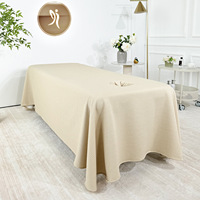 Housse de lit épaisse gaufrée, taie d'oreiller et drap-housse monobloc anti-salissures pour lit de massage et spa de beauté