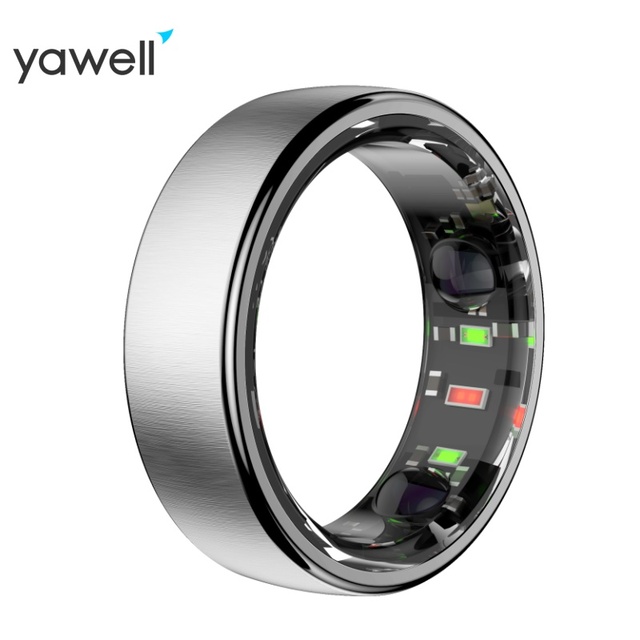 Yawell Custom Logo Latest R20 Heart Rate Sleep Monitor Vibration Smart Finger Ring Thin Nordic Nrf54L15 Titanium Smart Ring