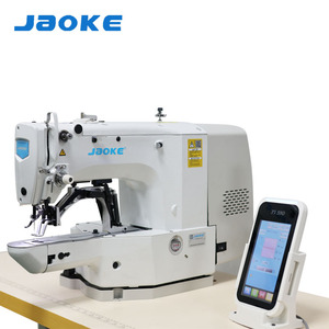 จักรเย็บรังดุมแบบแบน JAOKE 1900 พร้อมระบบสัมผัส ควบคุมด้วยคอมพิวเตอร์ มอเตอร์แบบตั้งโปรแกรมได้ ตัวเครื่องเหล็กและพลาสติก - Product Image 1