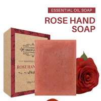 Savon exfoliant artisanal à la rose, au théier, à la lavande et à la noix de coco, coffret cadeau pour le visage et le corps, nettoyage en profondeur, OEM ODM 4x100g