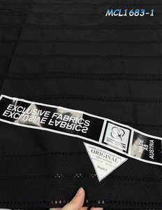 Encaje Suizo Africano en Suiza 2026, Poliéster y Algodón Seco Africano <span class=keywords><strong>Amarillo</strong></span> con Bordado de Encaje Aso Oke - Product Image 2