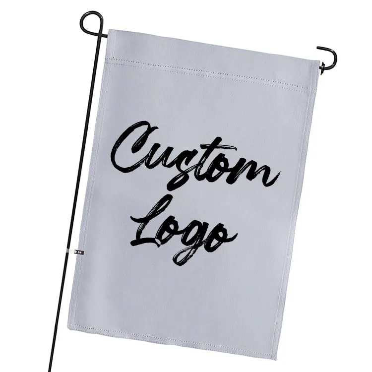 Blank Sublimation Garden Flag DIY Lawn Garden Flags Polyester Banners Flag for Indoor Outdoor Courtyard Decoration 12x18 inches