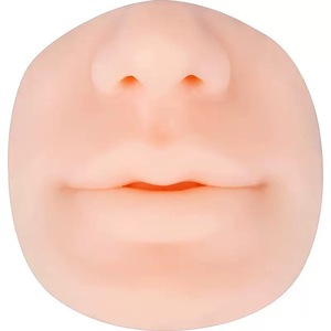 <b>Silicone</b> Nose Lip Model Piercing Practice Jewelry Display <b>Tool</b> for PMU Tattoo Permanent Makeup Training - Product Image 1
