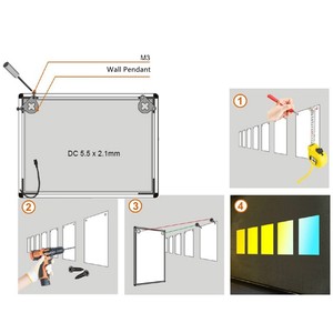 Kích thước tùy chỉnh bán buôn siêu mỏng hộp đèn nhà cung cấp A1 A2 A3 A4 tiết kiệm năng lượng hộp đèn mỏng cho cửa hàng bán lẻ quán cà phê thanh - Product Image 6
