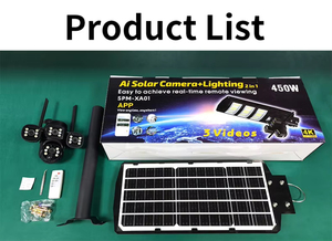 <b>Smart</b> V380 4g Solar Street Light With <b>Camera</b> Outdoor Cctv Ptz Dual Lens <b>Smart</b> Security Lamp Sim Card Powered Night Vision VFLOW - Product Image 5