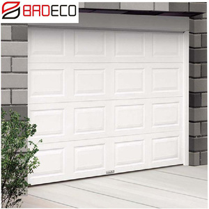 Porte de <span class=keywords><strong>garage</strong></span> sur mesure 12x7 16x8, en acier sectionnel, en métal, <span class=keywords><strong>double</strong></span> portes de <span class=keywords><strong>garage</strong></span> coulissantes avec fenêtres - Product Image 3