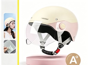 Casco de Motocicleta para Adultos, Diseño de Dos Tonos con Acabado Mate, Material ABS Ligero, Aplicación para Juegos, Cinta Mágica Ajustable, Talla 5 <span class=keywords><strong>YT</strong></span> - Product Image 5