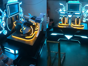 Machine de jeu de tir à la réalité virtuelle 9D pour usage domestique, scolaire et commercial - Simulateur Gatling en fibre de verre et simulateur de cinéma VR de guerre avec armes - Product Image 6