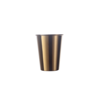 Gobelet en aluminium coloré personnalisé, tourné CNC, pour bière et eau, avec base rotative en métal