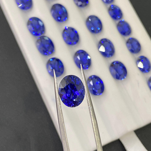 Lỏng Phòng Thí Nghiệm Grown Blue Sapphire Đá Hình Bầu Dục Cắt Tổng Hợp Đá Quý Phòng Thí Nghiệm Tạo Ra Royal Blue Sapphire Cho Chiếc Nhẫn Làm - Product Image 3