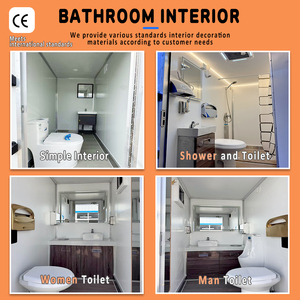 Baño Portátil de Lujo para 2 Personas, Remolque Móvil para Eventos <span class=keywords><strong>al</strong></span> Aire Libre - Product Image 5