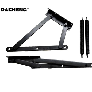 New Arrival Durable sắt giường bản lề hỗ trợ Rod đồ nội thất màu đen Phụ kiện phần cứng lưu trữ giường sofa chức năng phần cứng câm - Product Image 1