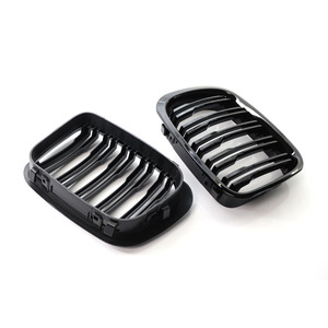 Rejilla de Parachoques Delantero para BMW E46, Negro Brillante, Doble Línea, Plástico ABS, Pieza de Repuesto para Modelo de Cuatro Puertas 1998-2001 - Product Image 2