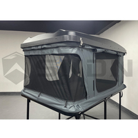 Tente de toit légère SNDN, coque rigide en ABS, imperméable, grandes fenêtres, tente de toit pour voiture tout-terrain 4x4, 4 personnes, camping RTT