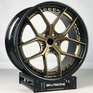 Bku sợi carbon bánh xe 2 mảnh cho Chevrolet Corvette C7 C8 C6 C5 ZR1 Z06 19 20 21 22 inch Vành hợp kim giả mạo 5x120.65 bánh xe - Product Image 1