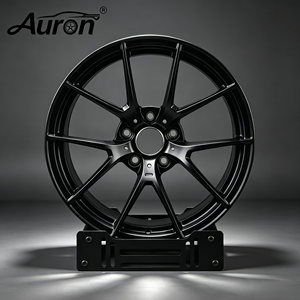 Jante en alliage multi-rayons Auron 5.5x15 Noir mat monobloc pour voitures particulières - Product Image 1