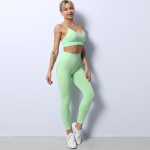 <span class=keywords><strong>Tik</strong></span> <span class=keywords><strong>Tok</strong></span> — ensemble de Yoga personnalisés, 5 pièces, sans couture, pour femme, haut court avec manches longues, Leggings, taille haute, tenue Active, <span class=keywords><strong>2022</strong></span> - Product Image 4
