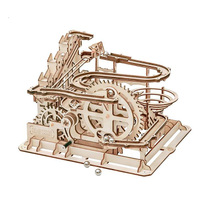 Robotime Rokr Jouets à assembler faits à la main DIY LG501 Circuit de billes Puzzles en bois 3D pour la vente en dropshipping